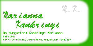 marianna kankrinyi business card